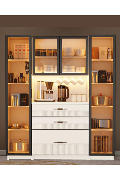 miracool Menekşe Kahve Köşesi / Komple MDF / Led Işıklı / Mega