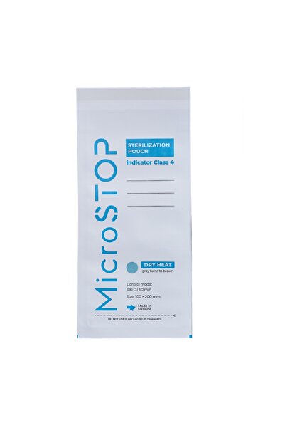 Microstop Pungi sterilizare pupinel din hârtie albă Micro STOP 75x150mm set 1...