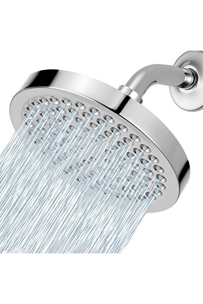 Generic Round Overhead Shower Head, Polished Chrome Finish - Functional and S...