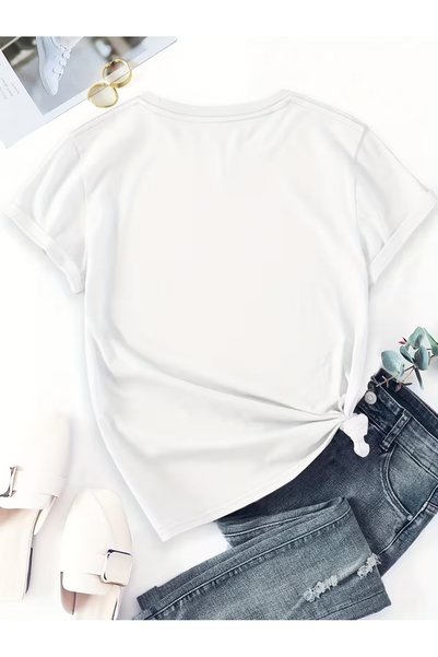 texila Unisex Dog Printed Oversize Crew Neck T-Shirt