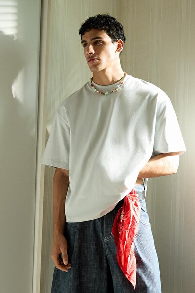 Bershka Boxy fit ağır t-shirt