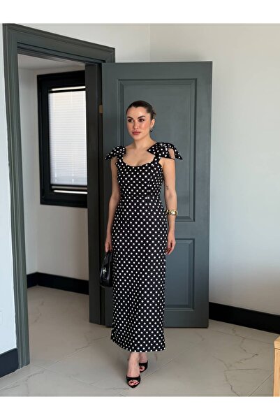 ROUPAS COLLECTİON Selene Puantiye Elbise