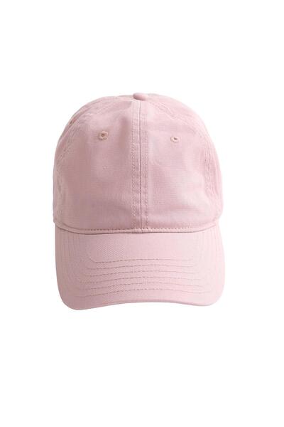 Oysho Washed-effect 100% cotton cap with tie
