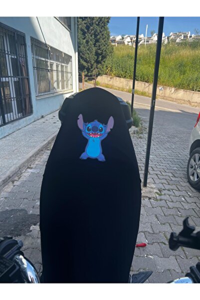 Utku Giyim RESİMLİ BASKILI MOTOSİKLET SELE KILIFI SİYAH RENK LİKRALI KUMAŞ