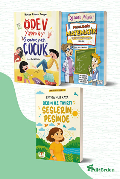 Bilge Kuş Yayınları Ödev Yapmayı Sevmeyen Çocuk - Problemsiz Matematik - Deri...
