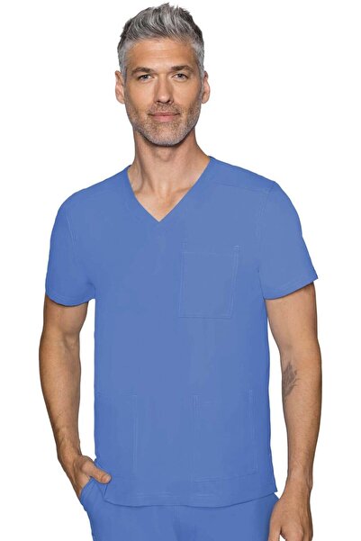 Med Couture Bluză medicală pentru bărbați RothWear Insight, Albastru Ciel (MC...