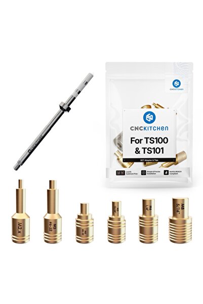 CNC Kitchen Soldering tips cu adaptor TS100/101