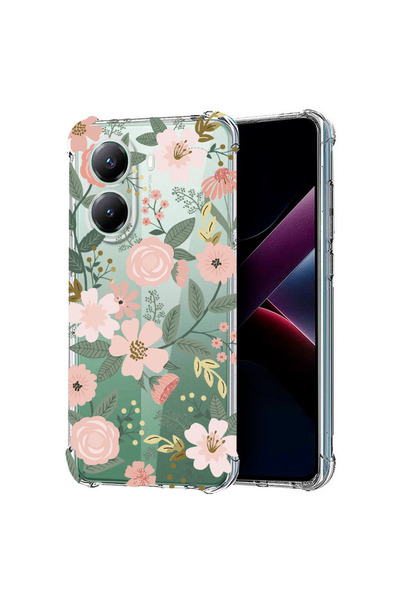 bestcase Αντικραδασμική Θήκη για Poco X7 Pro 5G, Φλοράλ - Σχέδιο Λωτού, 19882...