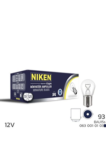 Niken 93 Ampul YT 12V BAU15S 10'Lu