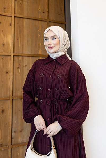 luazul Çiçekli Tunik