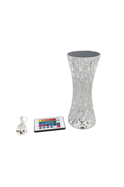Y&L 2W Contemporary Design USB-C Chargeable Crystal Table Lamp