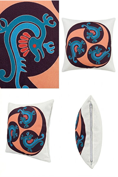 KIRLENT TEKSTİL Feng Shui Series Decorative Throw Pillow Cover