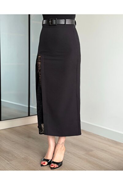 ROUPAS COLLECTİON Femina Dantel Detay Etek