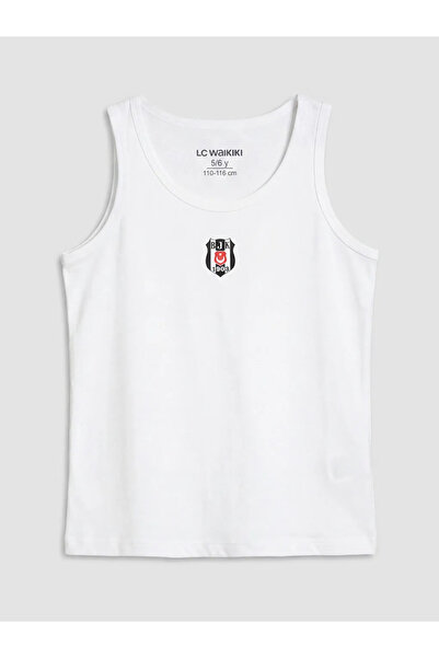 LC Waikiki Black Beşiktaş Printed Boys' Undershirt 2-Pack
