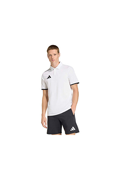 adidas Ent26 Polo Ανδρικό μπλουζάκι ποδοσφαίρου για κάμπινγκ JZ6661 Λευκό