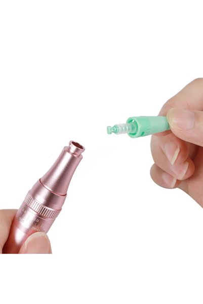 estorilcosmetic إبرة خرطوشة مايكروبلادينج للوشم والمكياج الدائم للاستخدام مرة واحدة، للحواجب والشفاه، 10 قطع 1P
