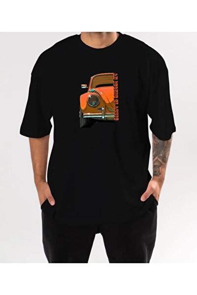 qubo sportswear & company Unisex Oversize εμπριμέ βαμβακερό μπλουζάκι με κοντ...