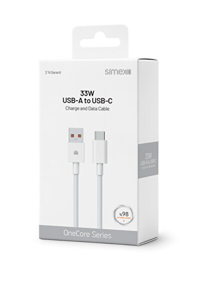 Simex Xiaomi Type-C Android Uyumlu 33W Turbo Şarj ve Data Kablosu CE Belgeli ...