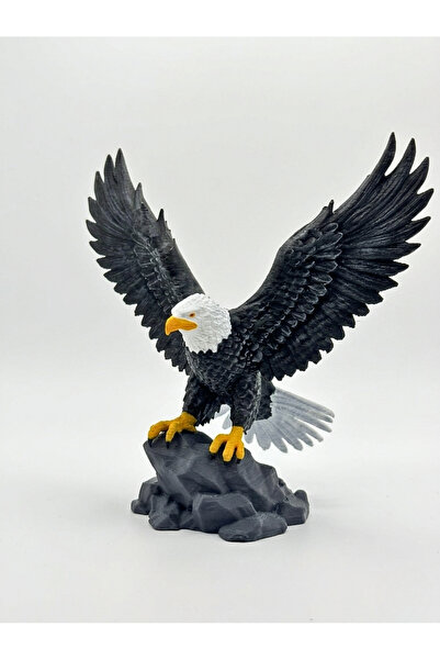 MAKERBOM3D Kartal Biblosu - Ofis ve Ev Dekorasyonu İçin 3D Baskı Tasarım Heyk...