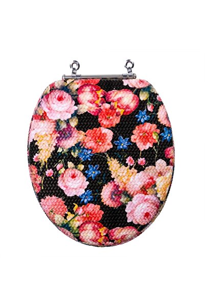 FOXMAG24 Colac de toaletă clasic cu burete de spumă și model decorativ