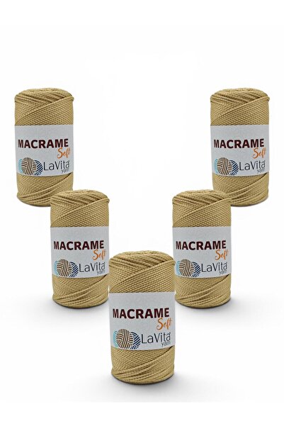 LaVita Yarn LaVita Μακραμέ Μαλακό Νήμα Πλεξίματος στο χέρι 100% Πολυεστέρας 1...