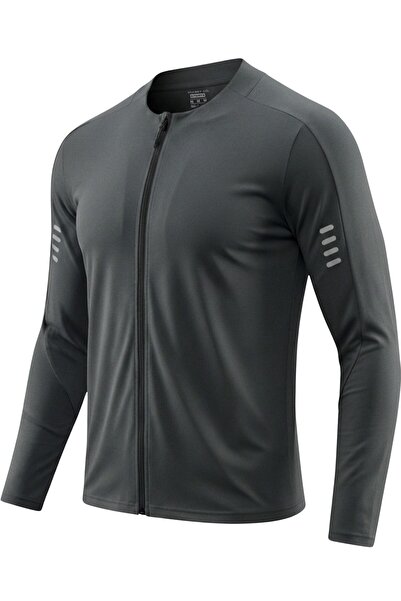 GHASSY CO . Men's Full Zipper Diving Fabric Long Sleeve Slim Fit Flexible Spo...