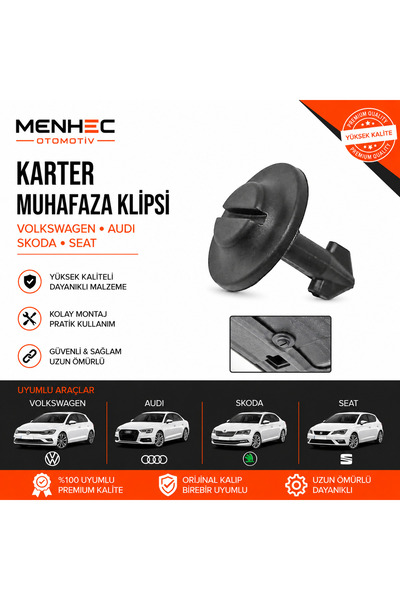 Menhec Otomotiv Volkswagen Audi Skoda Seat Karter Muhafaza Klipsi – Alt Motor...