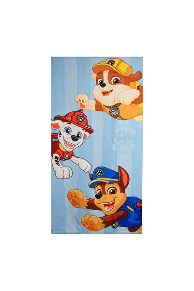 PAW PATROL prosop de plajă din poliester, 140x70 cm, Albastru