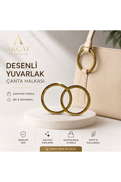 Akçay Aksesuar Desenli Yuvarlak Sap Kaliteli 13 cm Çift