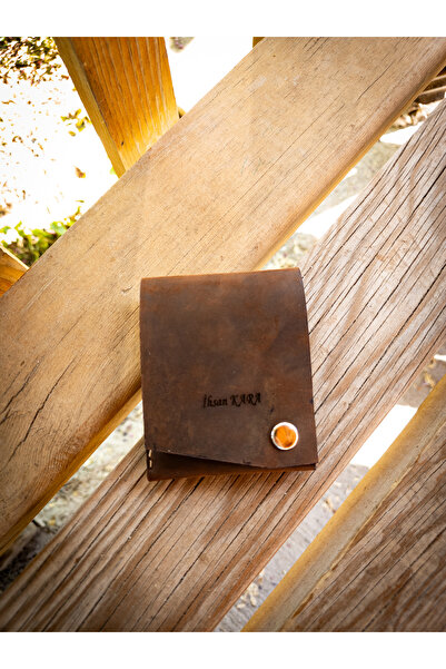 GERMANICIA LEATHER CRAFT Erkek Deri Cüzdan [Kişileştirme] Hakiki Deri Minimal...