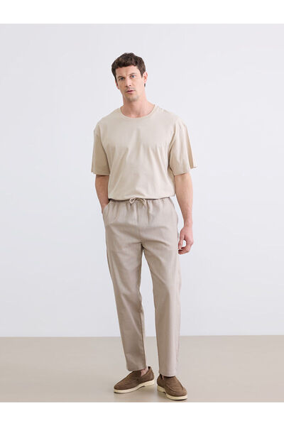 LC Waikiki Nevavm Standard Fit Gabardine Men's Trousers with a Difference