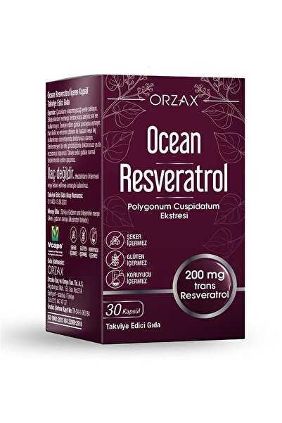 Orzax أوشن ريسفيراترول 200 مجم 30 كبسولة