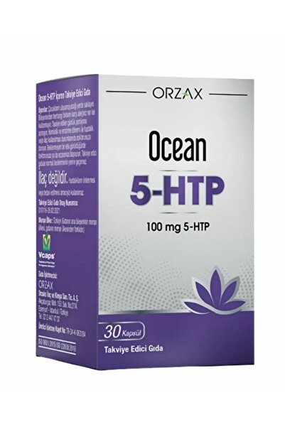 Orzax مكمل غذائي يحتوي على 5-HTP من أوشن، 100 ملغ، 30 كبسولة