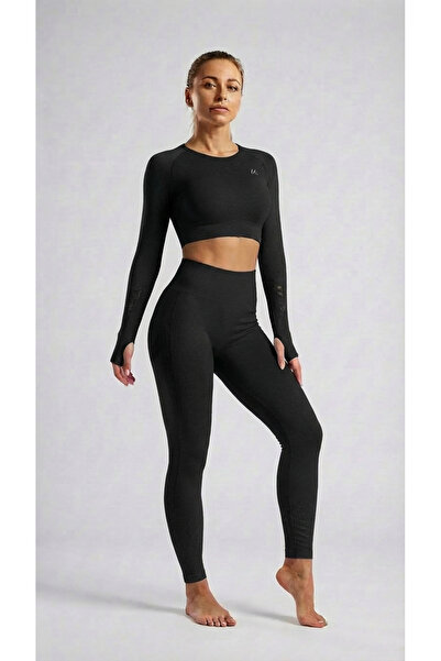 Fitskin Colanți tip a doua piele, negru intens
