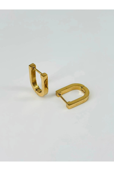 EASERA TİCARET Steel Men's Earrings Diameter (9 mm) Thickness (3 mm) - Ekp0018