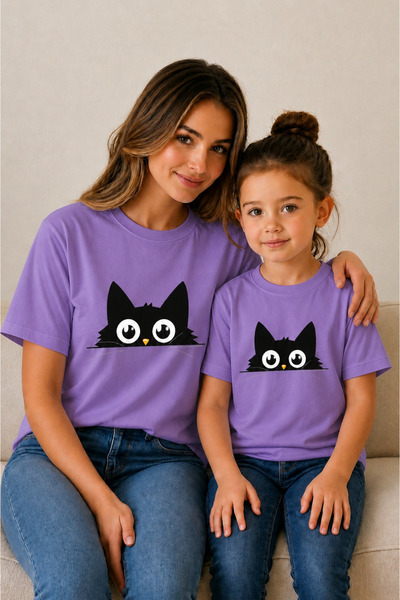 VODEXA Tricou supradimensionat pentru mamă și copil, combinație de tricouri, ...
