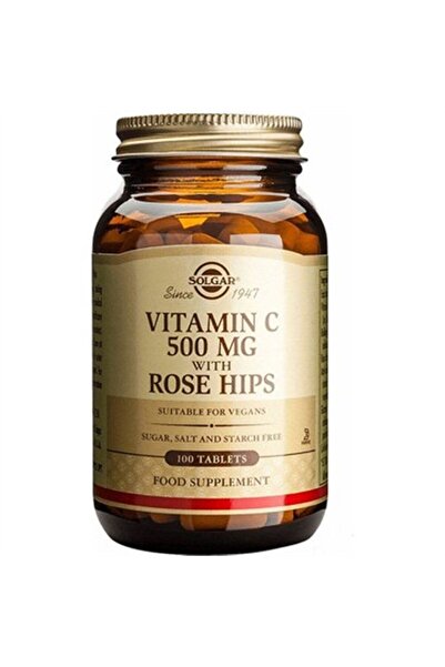 Solgar Vitamin C with Rose Hips 500 Mg 100 Tablets