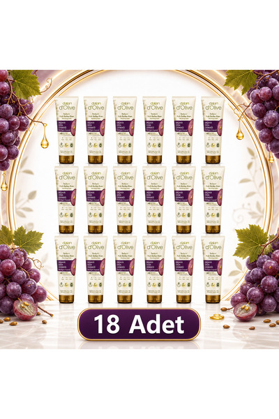 Dalan Üzüm Çekirdeği Besleyici Hızlı Emilen Tüp Krem 250 ml - 18'li Set