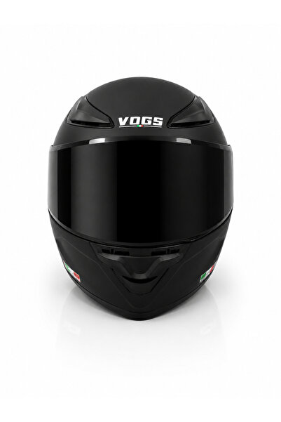 VOGS Ws-210 Güneş Vizörlü Çene Açılır Kask Matt Black (siyah Vizörlü) kask