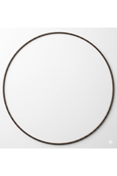 shop ANTİK BRONZ Metal Makrome Halkası 1 Adet 30 cm – Metalik, Mat Dokulu Yuv...