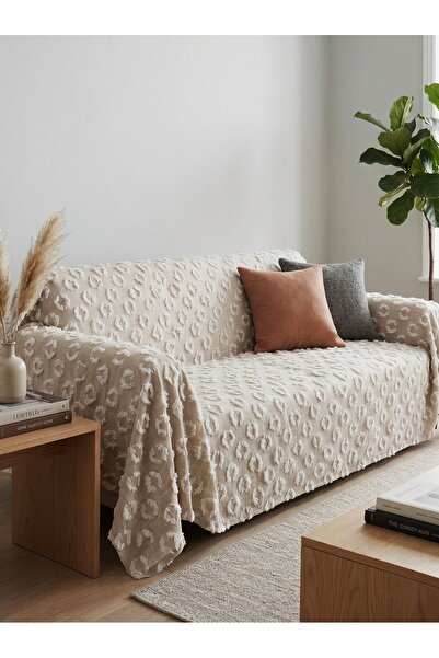 ELİTE COLLECTİON Kaymaz Çok Amaçlı Koltuk Örtüsü – %100 Keten Pamuk,1.70 x 2....