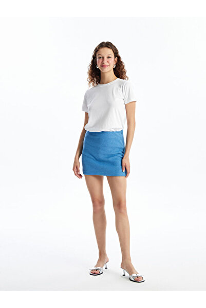 LC Waikiki Women's Waist Zippered Straight Skirt
