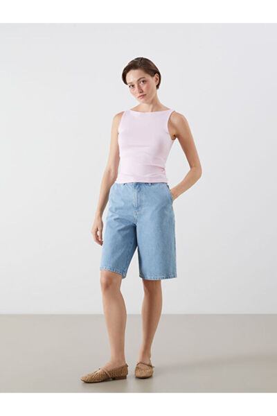 LC Waikiki شورت جينز نسائي من Bermuda Fit