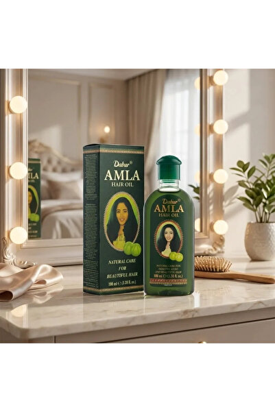 Dabur Ulei de păr cu amla pentru par in nuanțe închise, 100 ml,