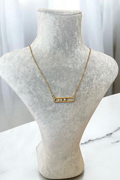 Asteria Jewelry Hareketli Taşlı Messika Kolye