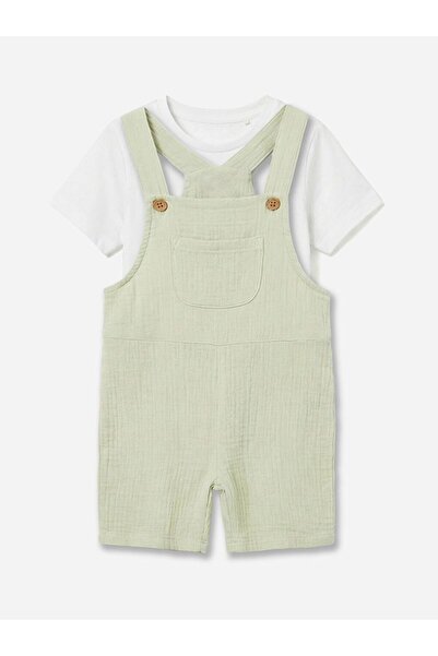 LC Waikiki LCW baby Erkek Bebek Salopet ve Tişört