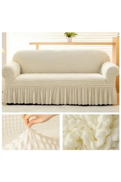 ELHOŞ Sofa Cover. Skirted Sofa Cover. Sofa Bed Cover. 1 Bürümcük for 3 People