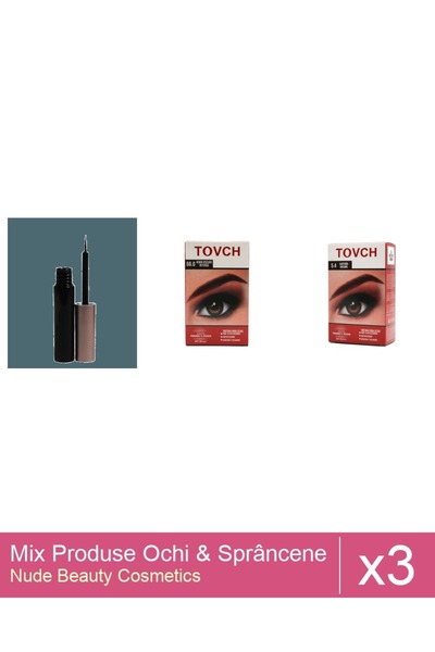 Makeup Set Mix 3 produse Rimel Sprancene: Vopsea sprancene , Nuanta 66.0, Tus...