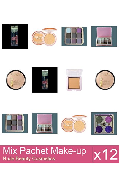 Makeup Mix Set 12 products Makeup Palettes: DoDo ROSE Eyeshadow Palette 8g, 0...