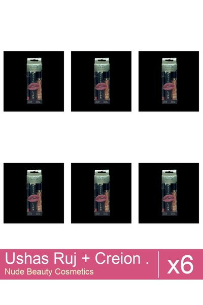 Makeup Set 6x Ushas Lipstick + Pencil. No. 13